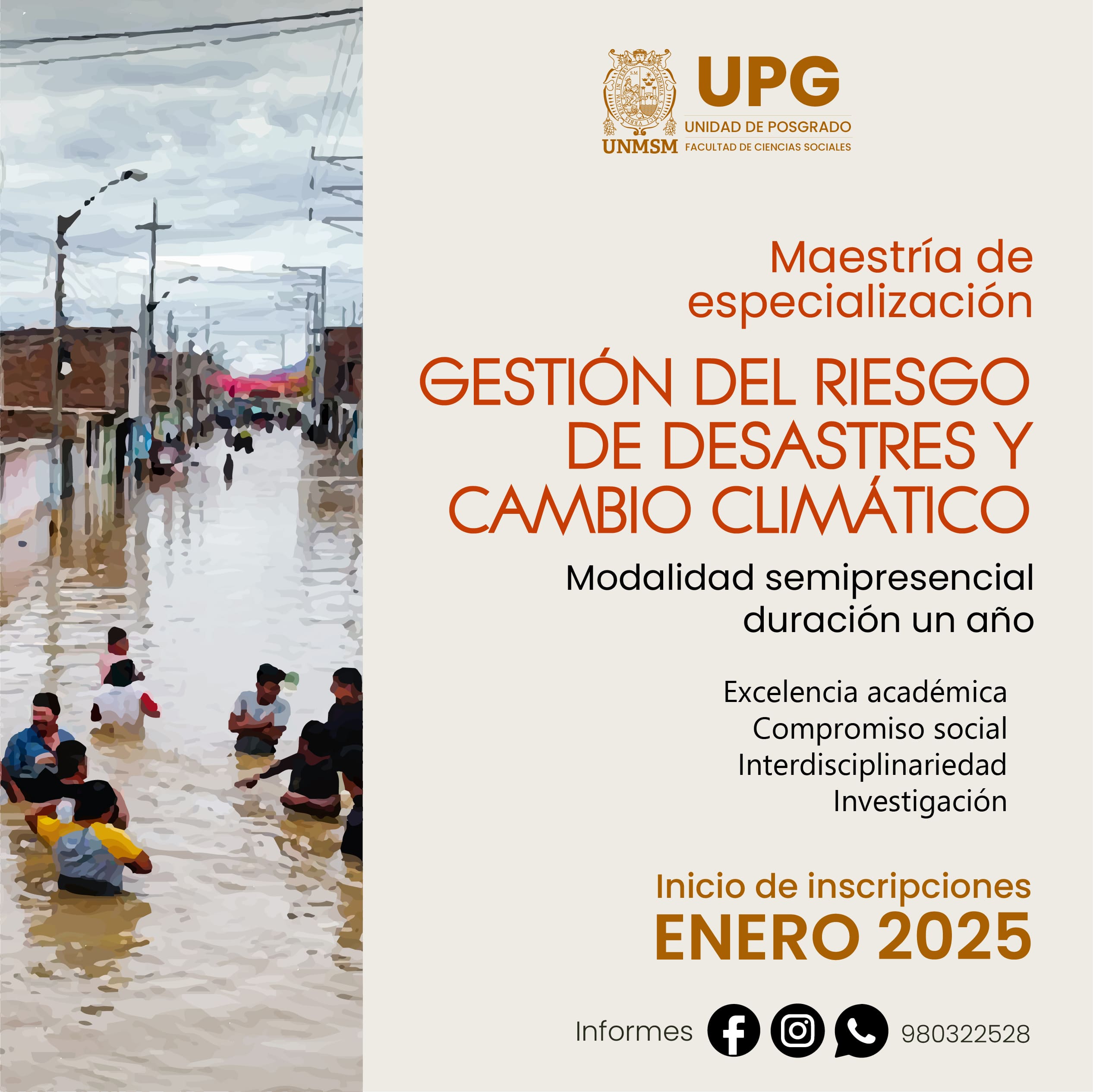 Maestría en Gestión del Riesgo de Desastres y Cambio Climático