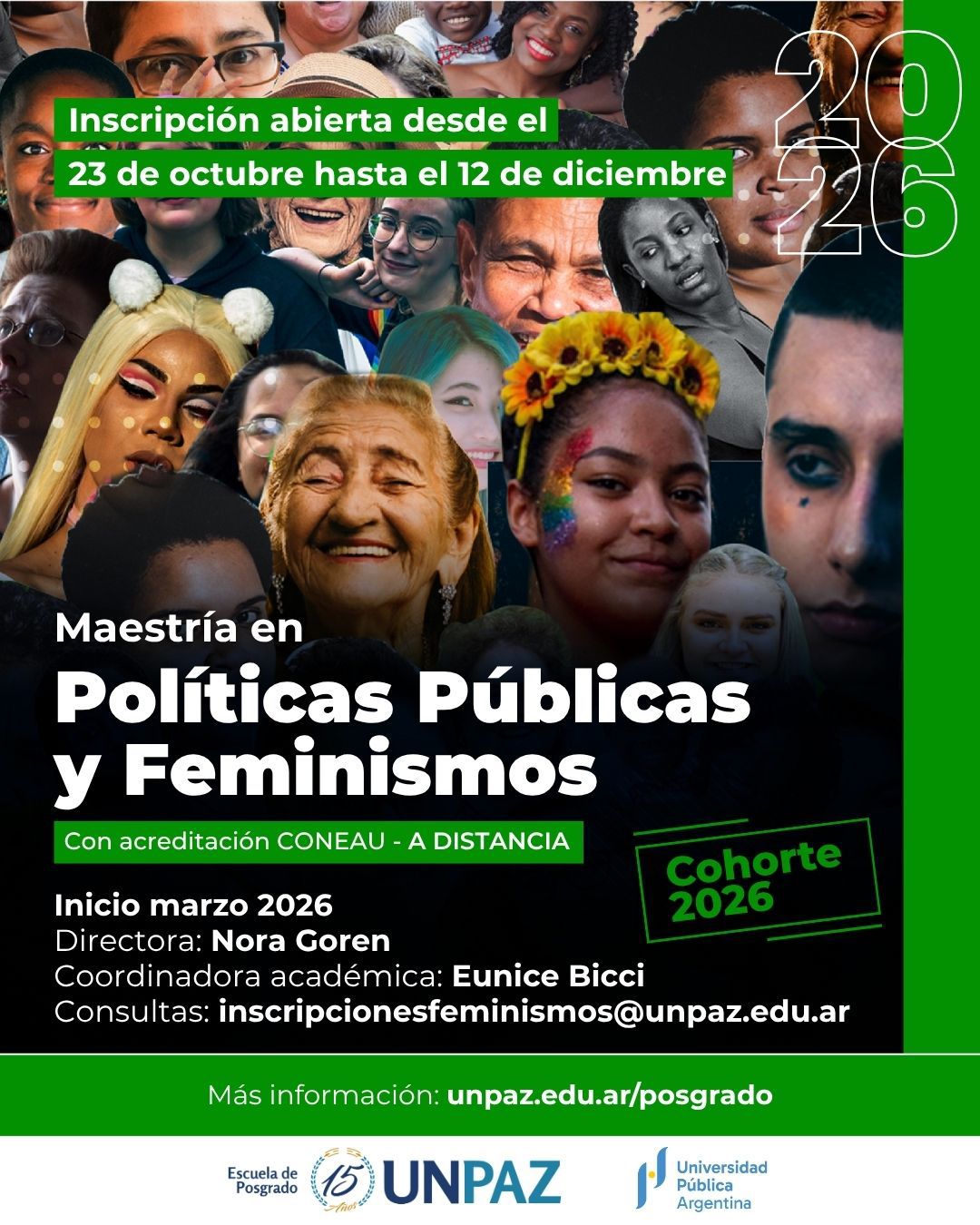 Maestría en Políticas Públicas y Feminismos.