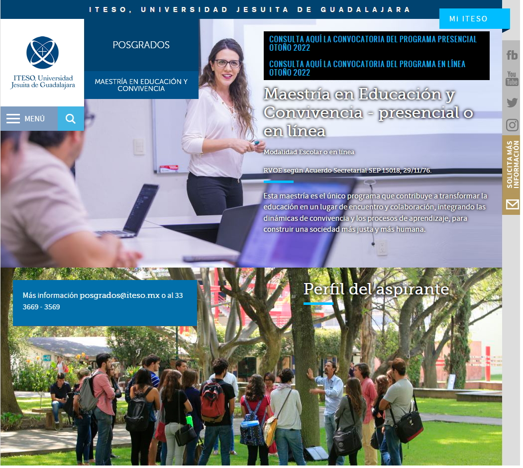 Maestría en Educación y Convivencia- presencial o no escolarizada