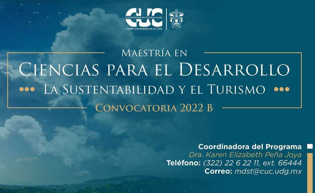 Maestría en Ciencias para el Desarrollo, la Sustentabilidad y el Turismo (Centro Universitario de la Costa de la Universidad de Guadalajara)